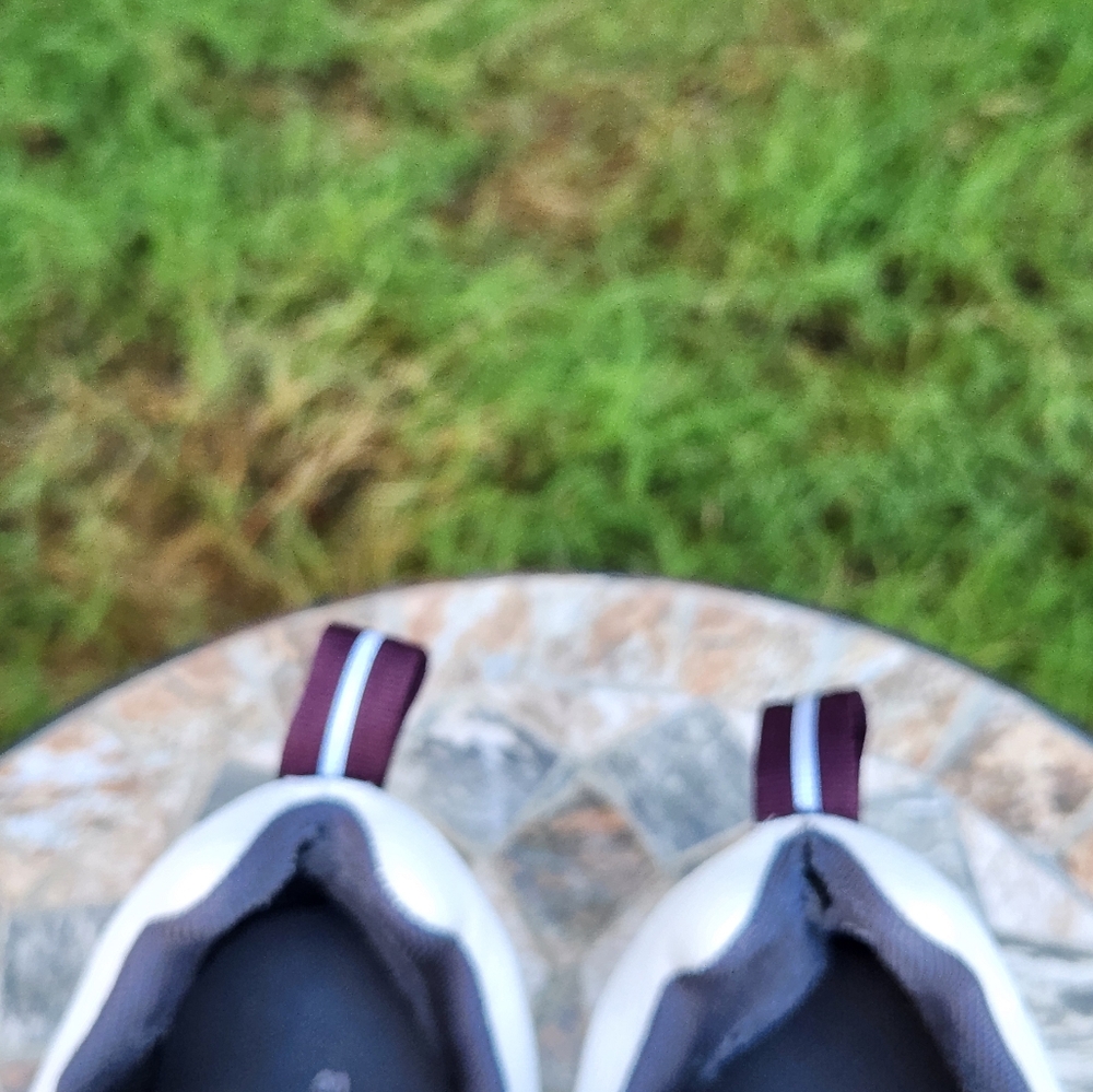 On Running White, Light Pink & Navy Athletic Shoes - Picture 11 of 12